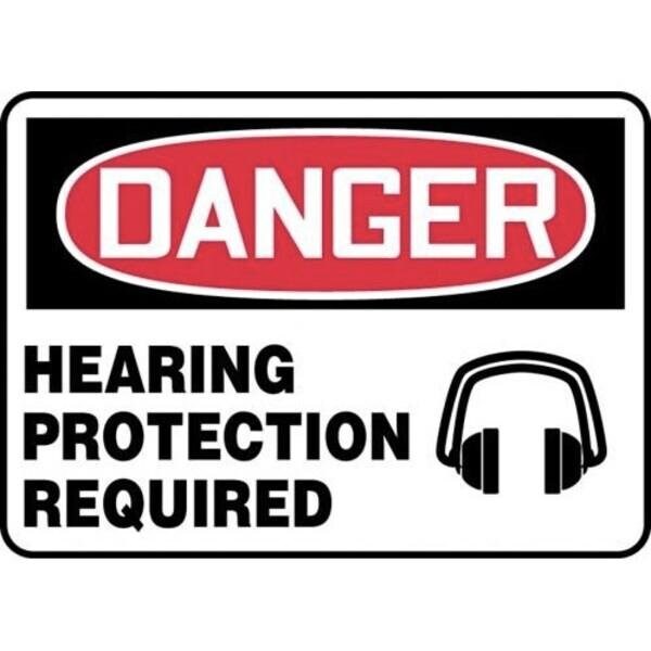 Accuform OSHA DANGER SAFETY SIGN HEARING MPPE133XV MPPE133XV - main